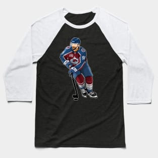 Nazem Kadri #91 Skates Baseball T-Shirt